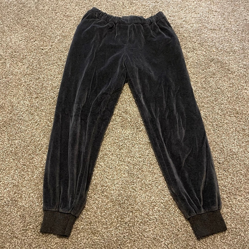 Fabiana Fillipi Velvet joggers pants S‎ gray classic designer boho casual